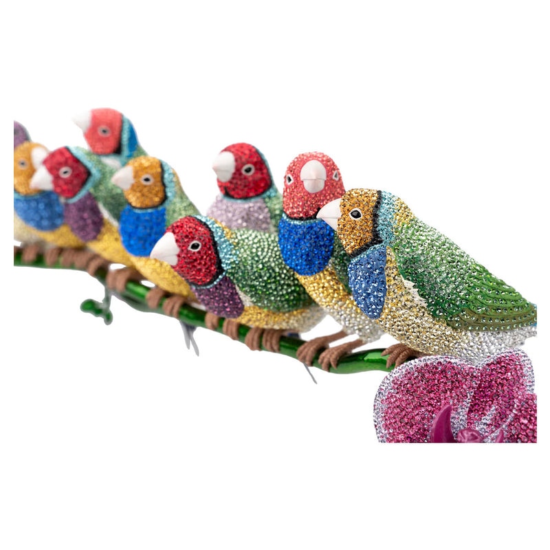 Swarovski Crystal Myriad Gouldian Finches