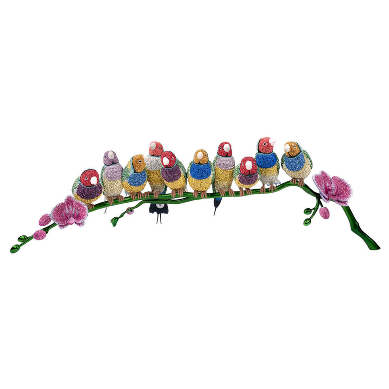 Swarovski Crystal Myriad Gouldian Finches