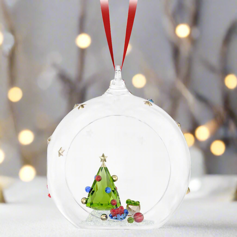 Swarovski Holiday Cheers Tree and Gifts Ball Ornament