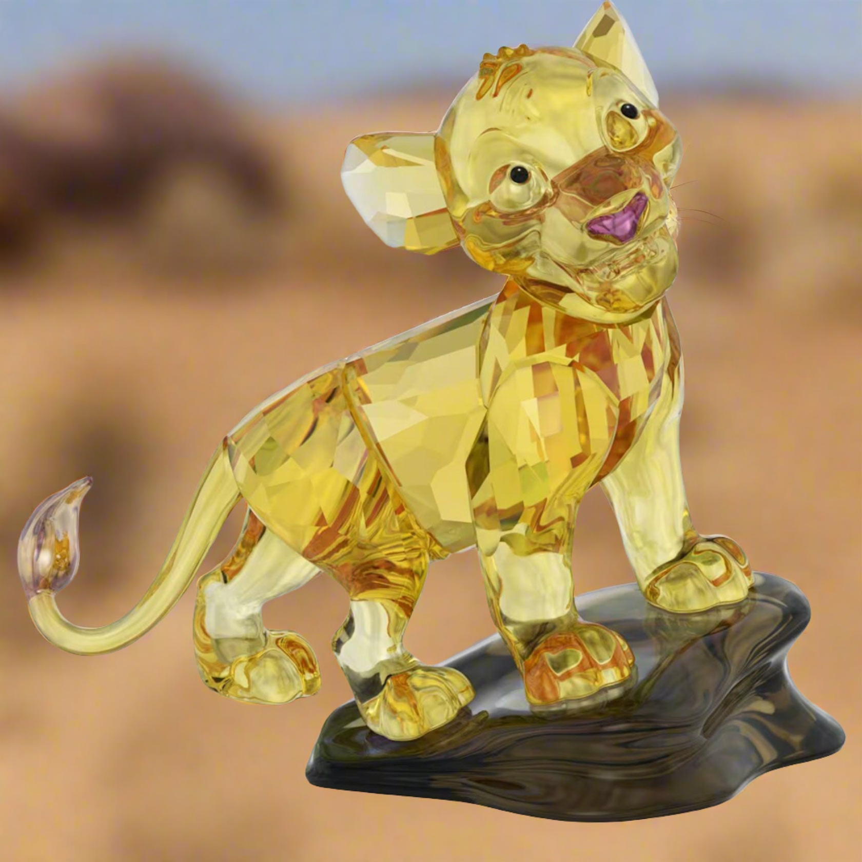 レインボー】 Swarovski 母ライオン ? Lion Mother 1194085 置物