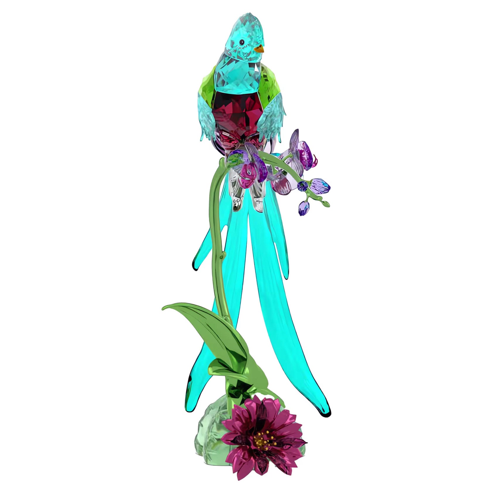 Swarovski Idyllia Quetzal and Orchid – David Shuttle Ltd
