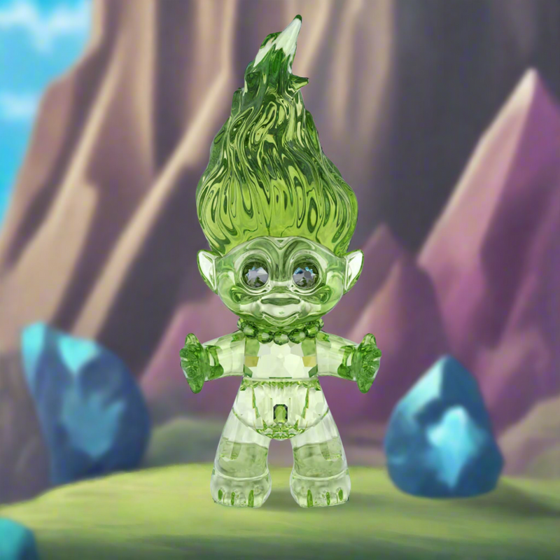 Swarovski Good Luck Trolls, Green Troll