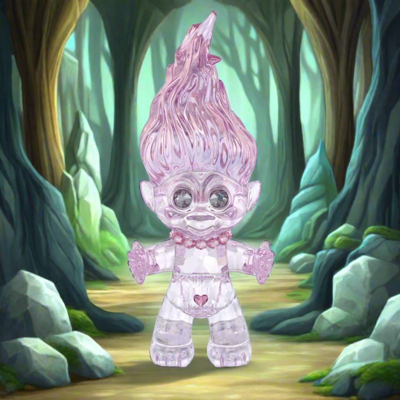 Swarovski Good Luck Trolls, Pink Troll