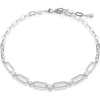 Swarovski Dextera necklace, White, Rhodium plated