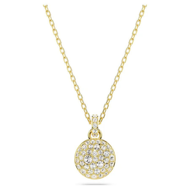 Swarovski Meteora pendant, White, Gold-tone plated
