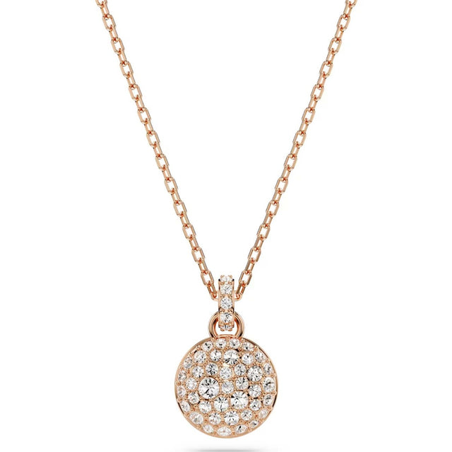Swarovski Meteora pendant, White, Rose gold-tone plated
