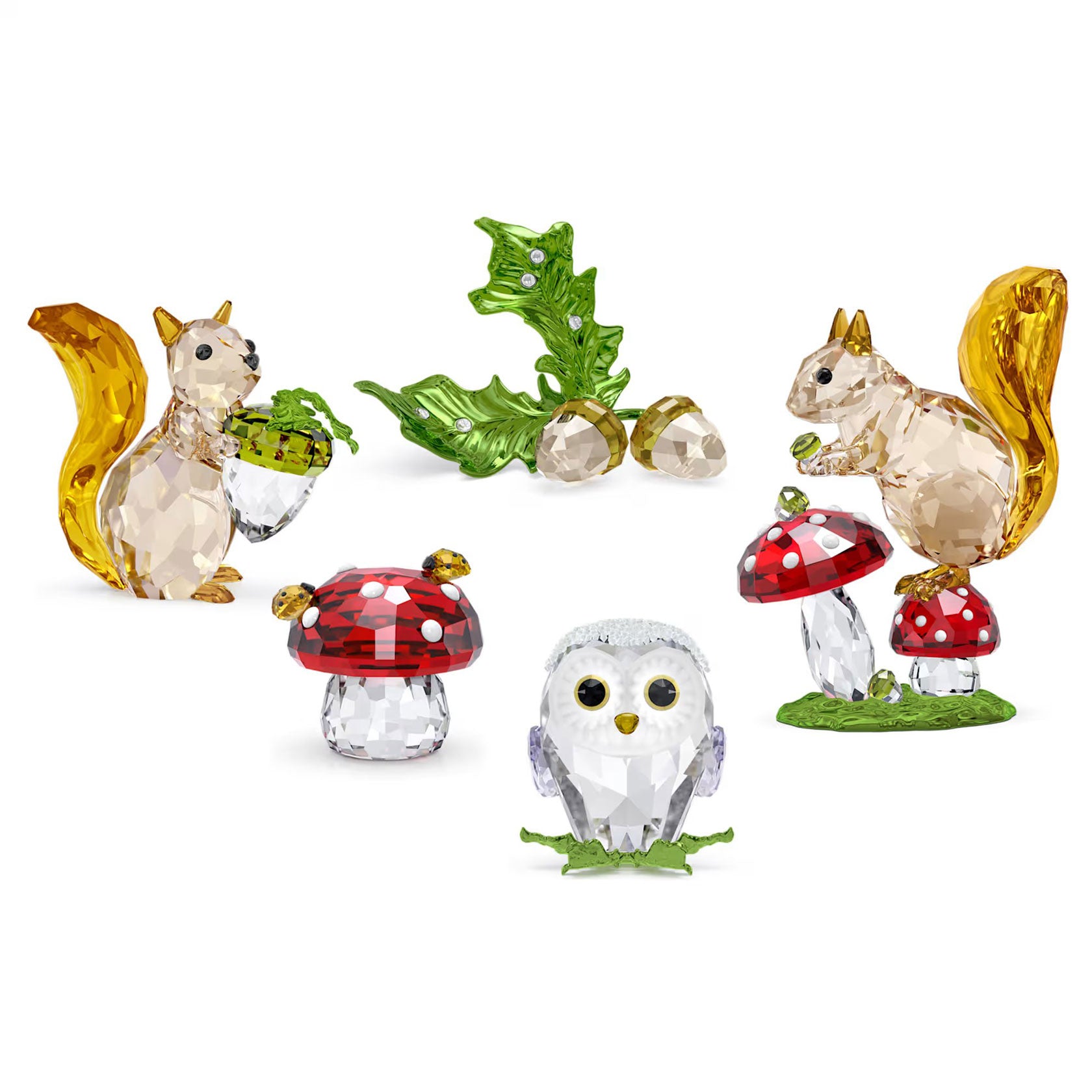 Swarovski Crystal Idyllia Squirrel and Acorn – David Shuttle Ltd
