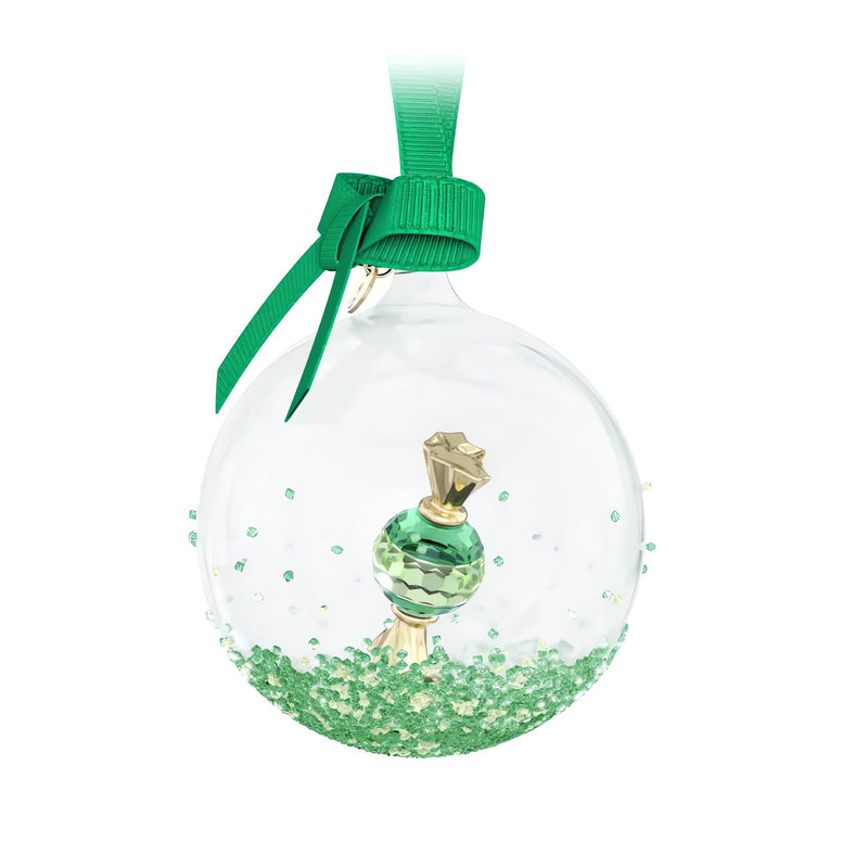 Swarovski Holiday Cheers Dulcis Ball Ornament, Green