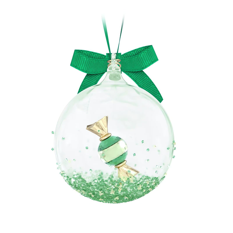 Swarovski Holiday Cheers Dulcis Ball Ornament, Green