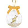 Swarovski Holiday Cheers Dulcis Ball Ornament, Yellow