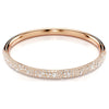 Swarovski Meteora bangle, Snow pave, White, Rose gold-tone plated