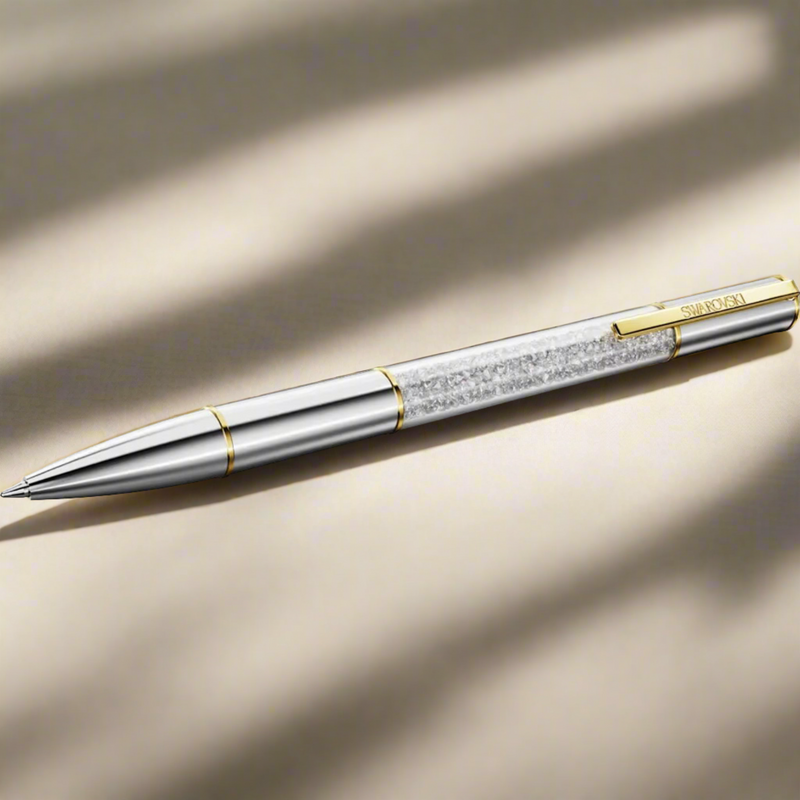 Swarovski Crystalline Lustre ballpoint pen, Silver tone, Mixed metal finish