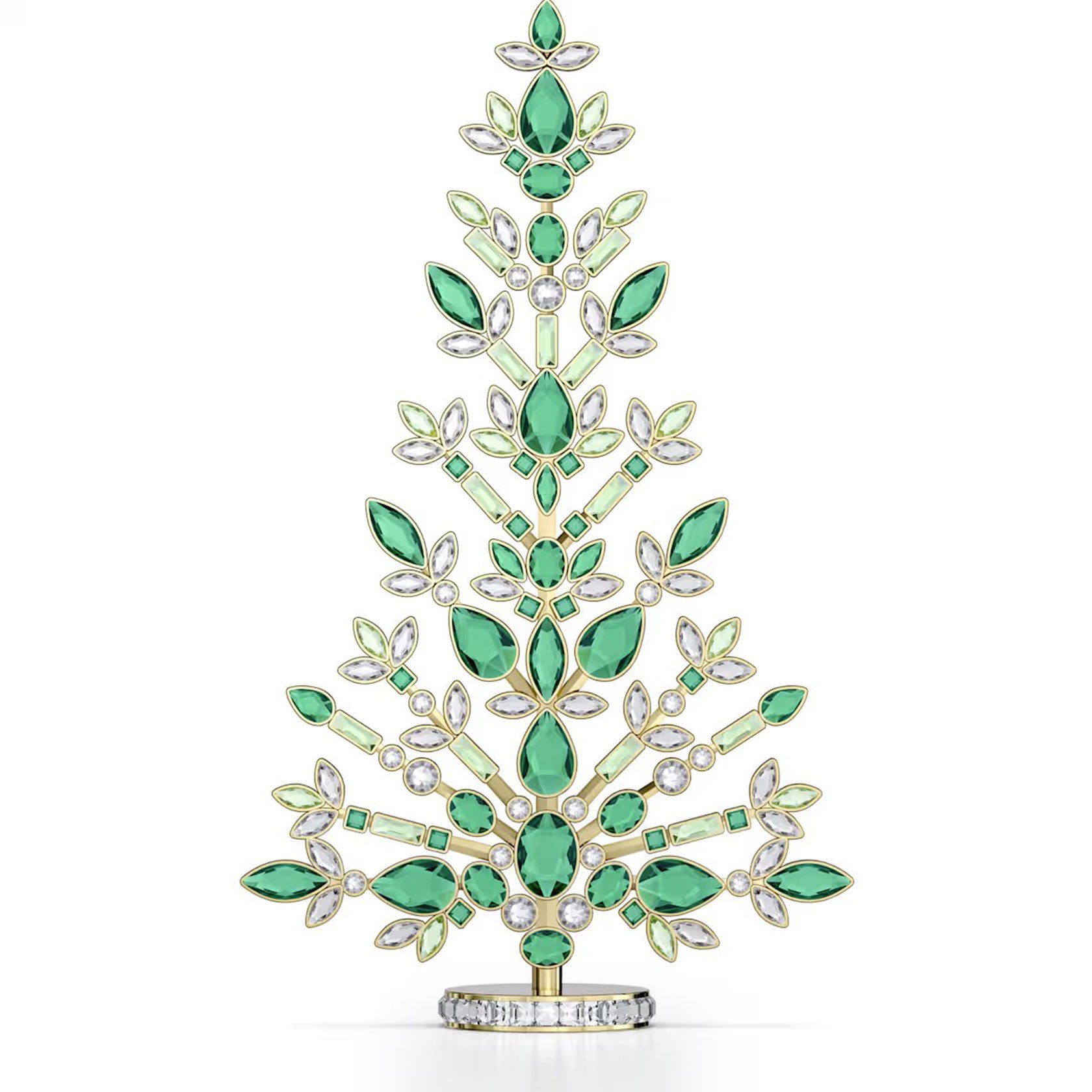 Swarovski Crystal Gema Holiday Tree, Green – David Shuttle Ltd