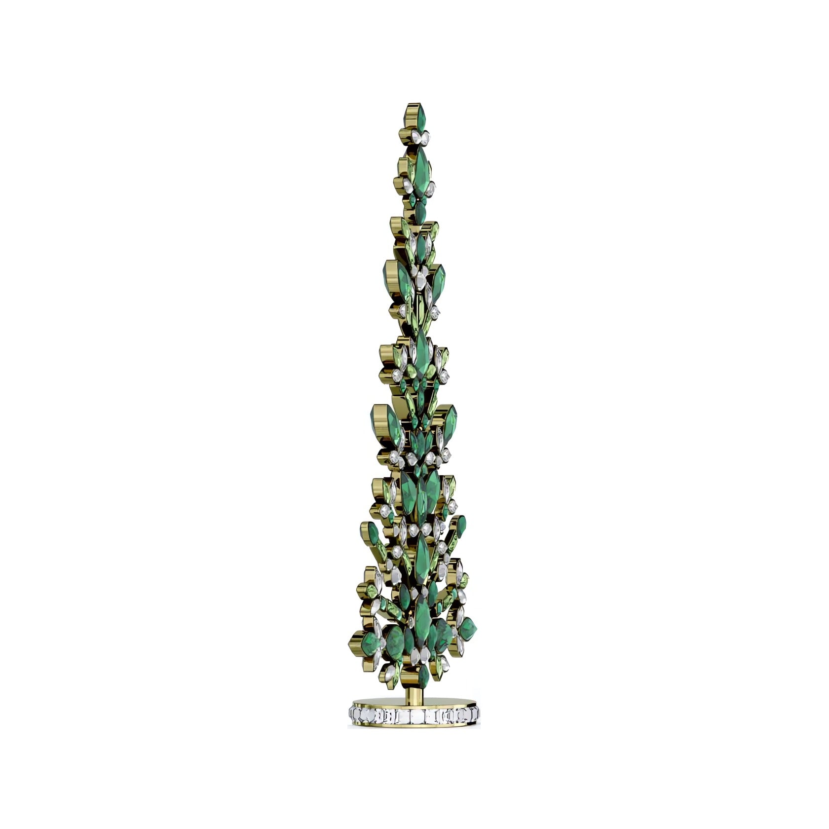 Swarovski Crystal Gema Holiday Tree, Green – David Shuttle Ltd