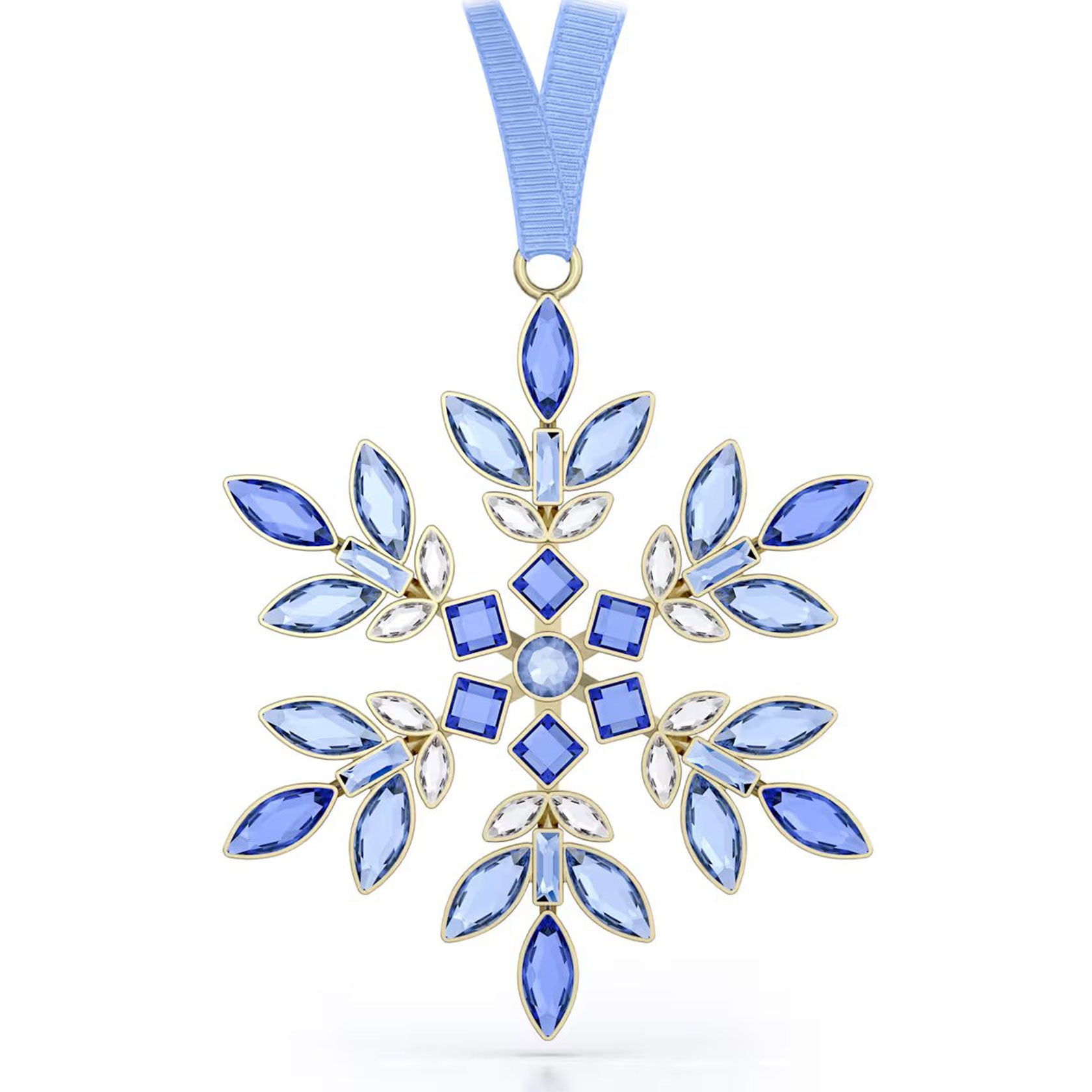 Swarovski Crystal Gema Holiday Ornament, Blue – David Shuttle Ltd