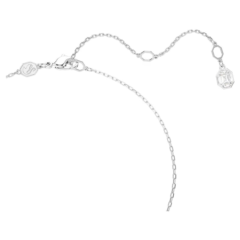 Swarovski Constella pendant, Round cut, White, Rhodium plated