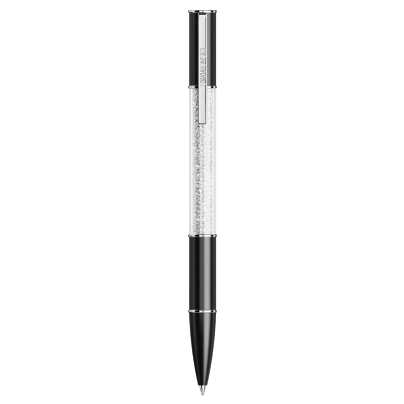 Swarovski Crystalline Lustre ballpoint pen, Black, Rhodium plated