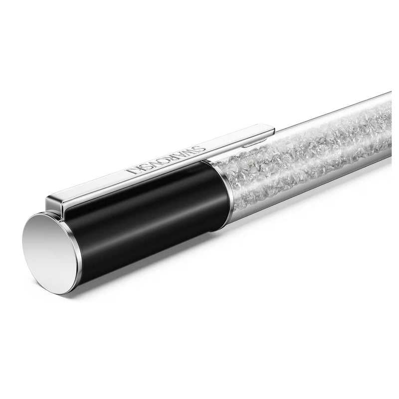 Swarovski Crystalline Lustre ballpoint pen, Black, Rhodium plated