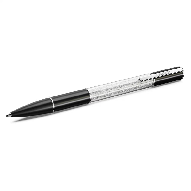 Swarovski Crystalline Lustre ballpoint pen, Black, Rhodium plated