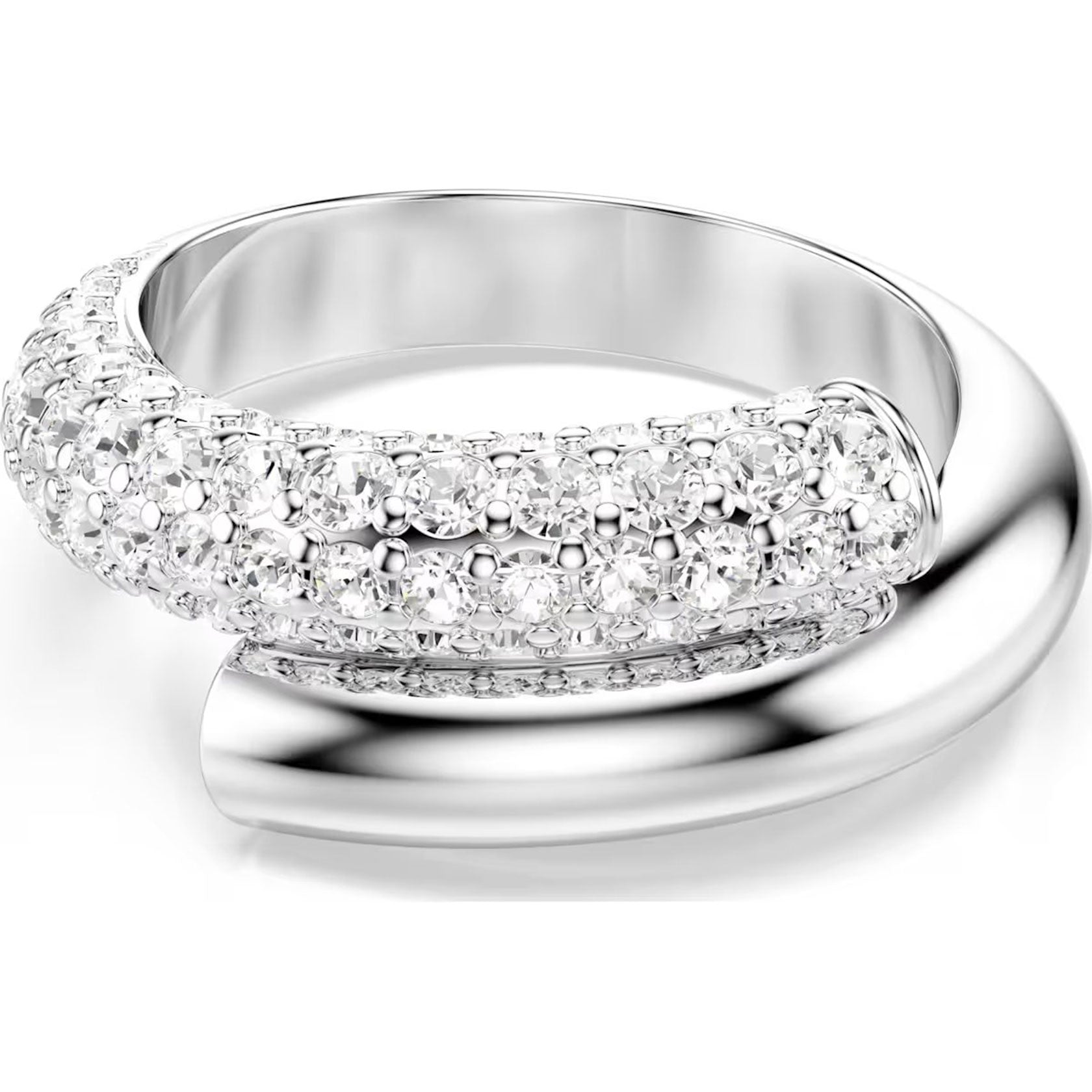 Swarovski Jewellery Dextera ring Size 58 White Rhodium plated David Shuttle Ltd
