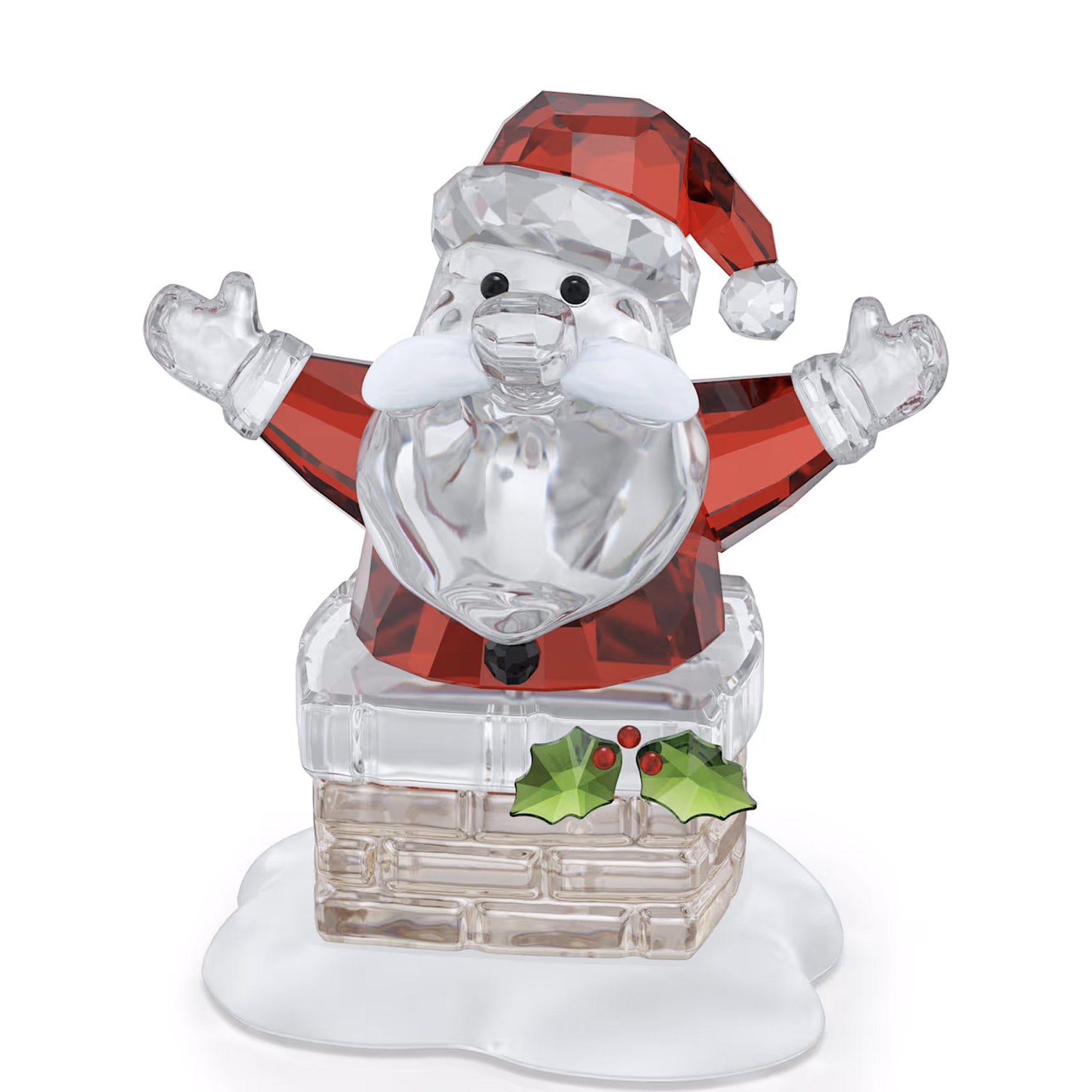 Swarovski Holiday Cheers Santa Claus and Chimney – David Shuttle Ltd
