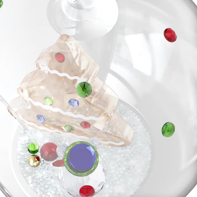 Swarovski Holiday Cheers Tree and Snowman Ball Hanging Ornament