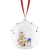 Swarovski Holiday Cheers Tree and Snowman Ball Hanging Ornament