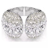 Swarovski Sublima cocktail ring, Round cut, White, Rhodium plated