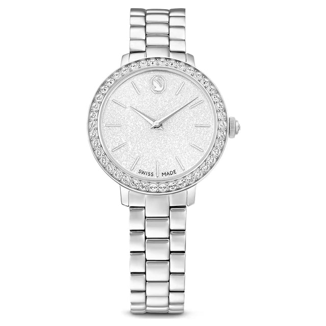 Swarovski Watch, Swiss Made, Metal bracelet, Silver tone, Stainless steel