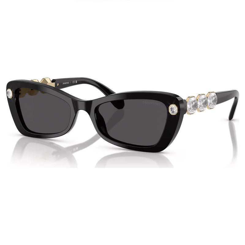 Swarovski Sunglasses, Butterfly shape, SK6033, Black