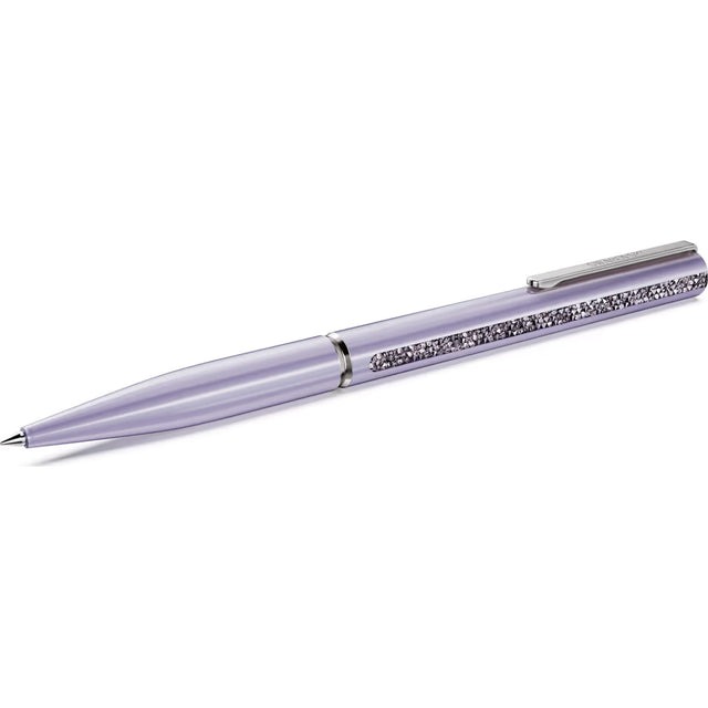 Swarovski Crystal Shimmer Glide ballpoint pen, Purple, Purple lacquered, Chrome plated
