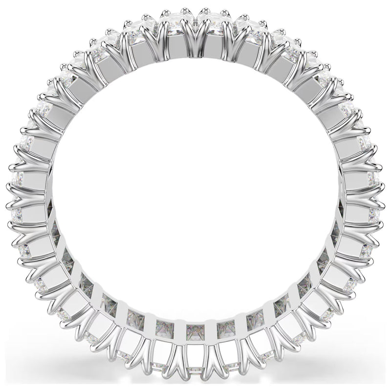 Swarovski Matrix ring, Size 58, Baguette cut, Silver tone finish