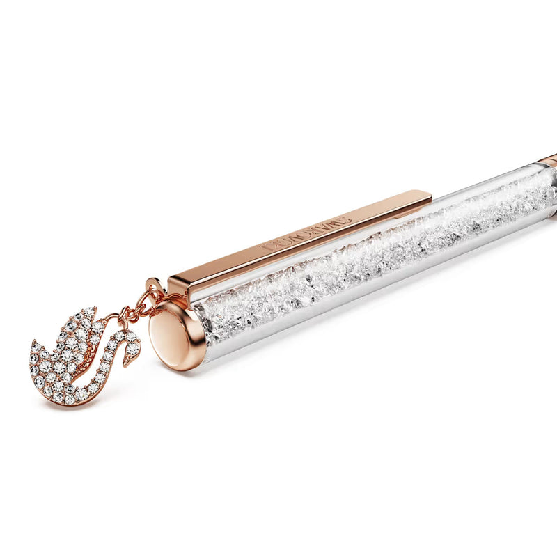 Swarovski Crystalline ballpoint pen, Swan, Rose gold-tone plated