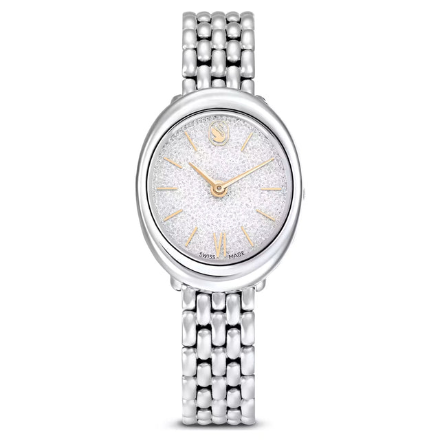 Swarovski Imber watch, Swiss Made, Metal bracelet, Silver tone, Stainless steel