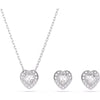Swarovski x Ariana Grande Capsule Angelic Jewellery Set, White, Rhodium Plated
