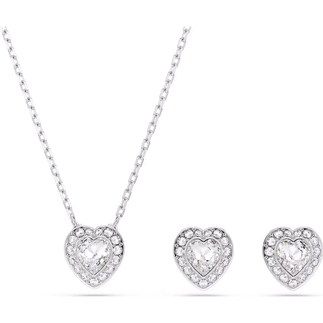 Swarovski x Ariana Grande Capsule Angelic Jewellery Set, White, Rhodium Plated