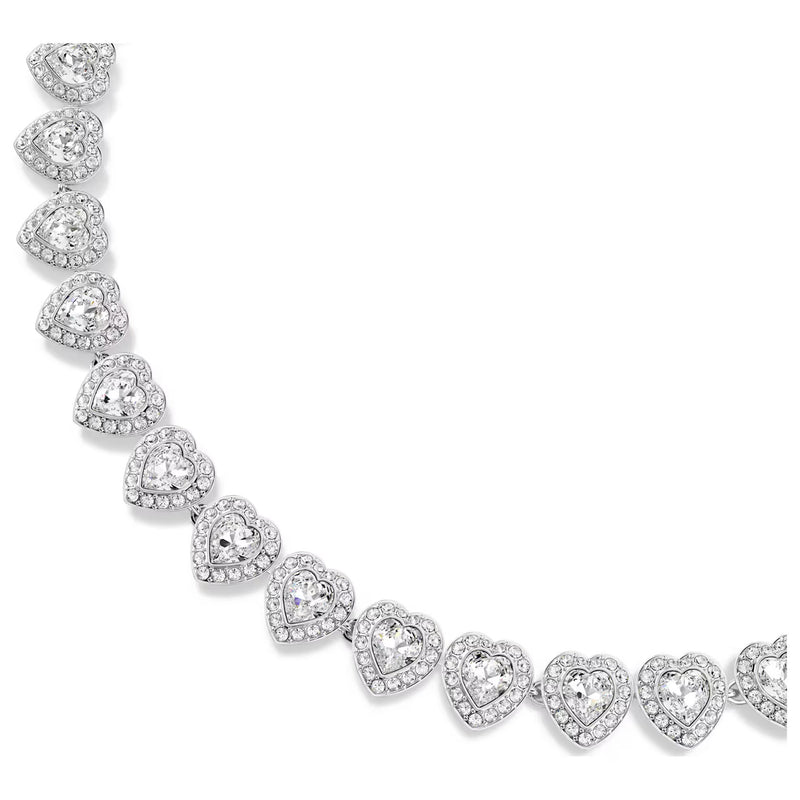 Swarovski x Ariana Grande Capsule Angelic Necklace, White, Rhodium Plated