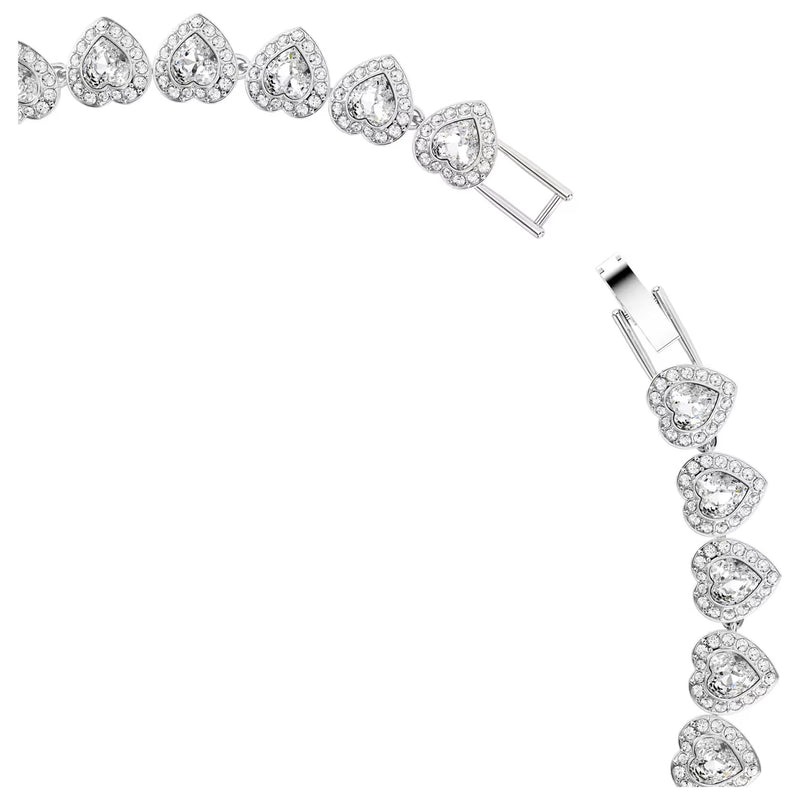 Swarovski x Ariana Grande Capsule Angelic Necklace, White, Rhodium Plated