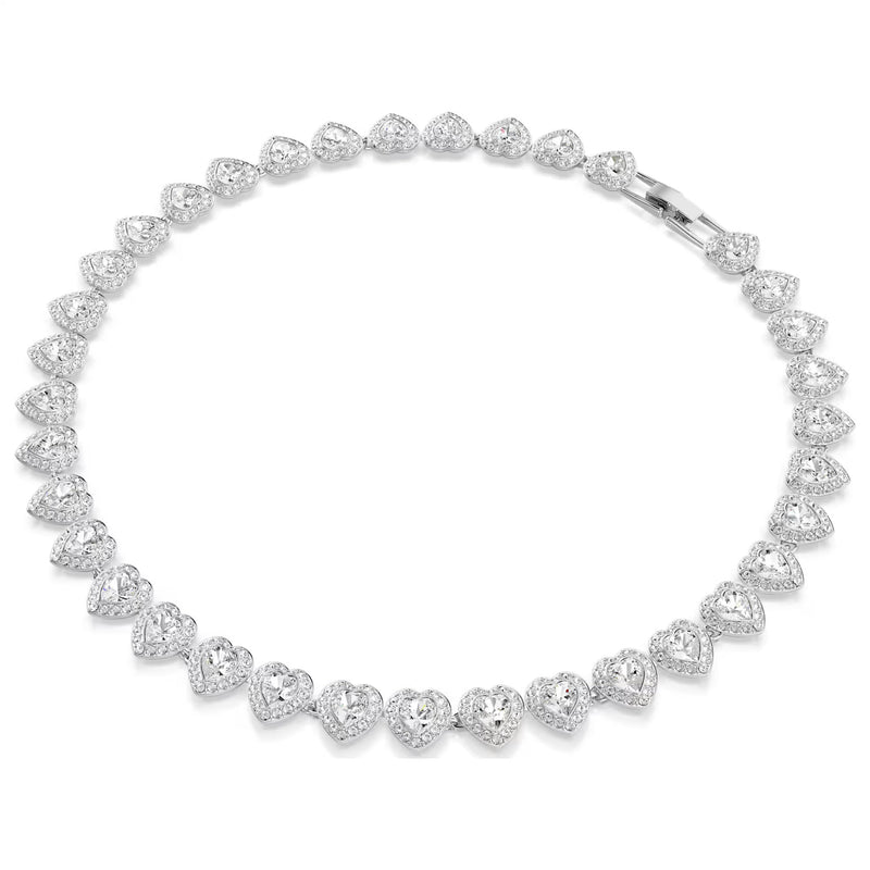 Swarovski x Ariana Grande Capsule Angelic Necklace, White, Rhodium Plated