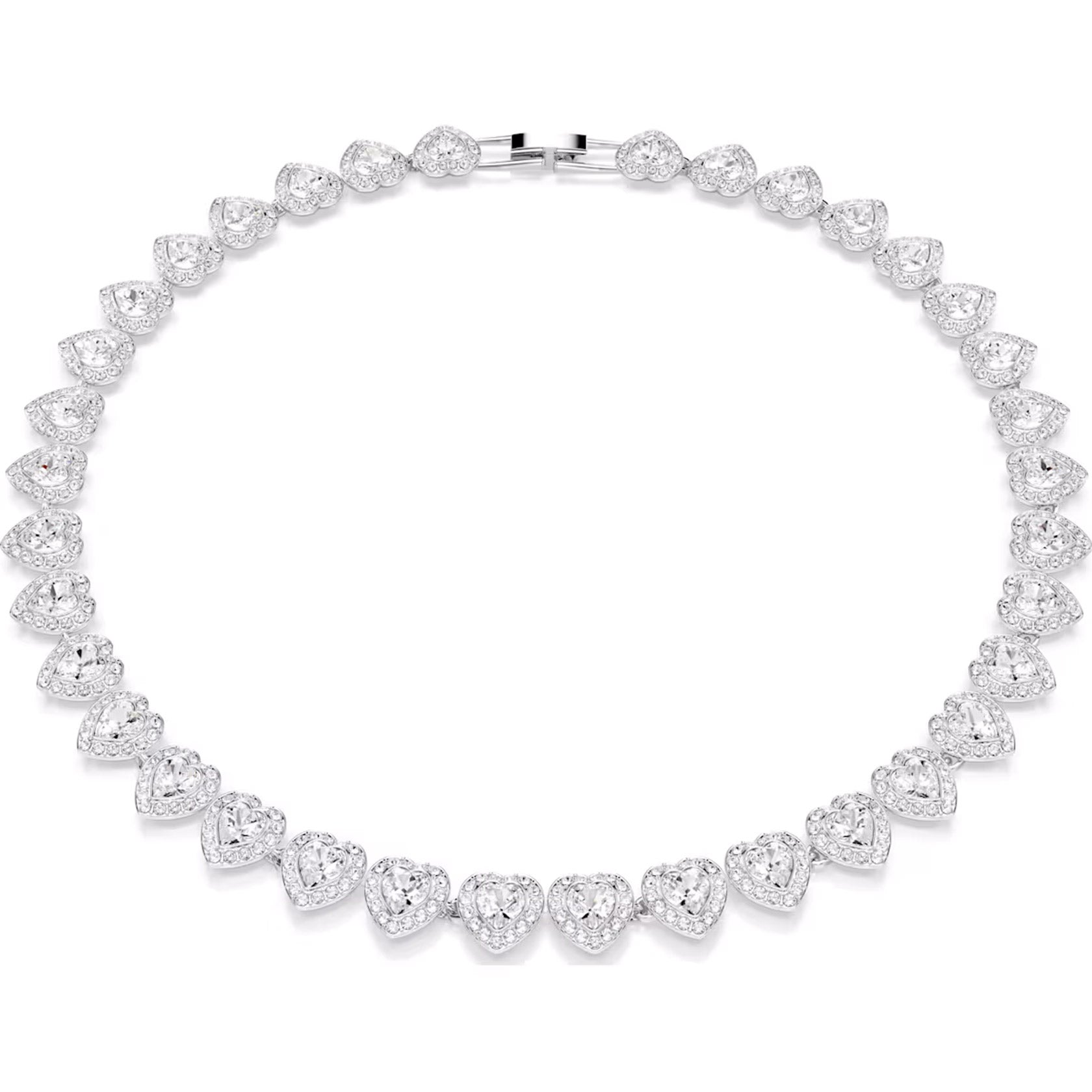 Swarovski Capsule Angelic Necklace, White, Rhodium Plated – David