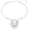 Swarovski x Ariana Grande Capsule Pearl Pendant, White, Rhodium Plated