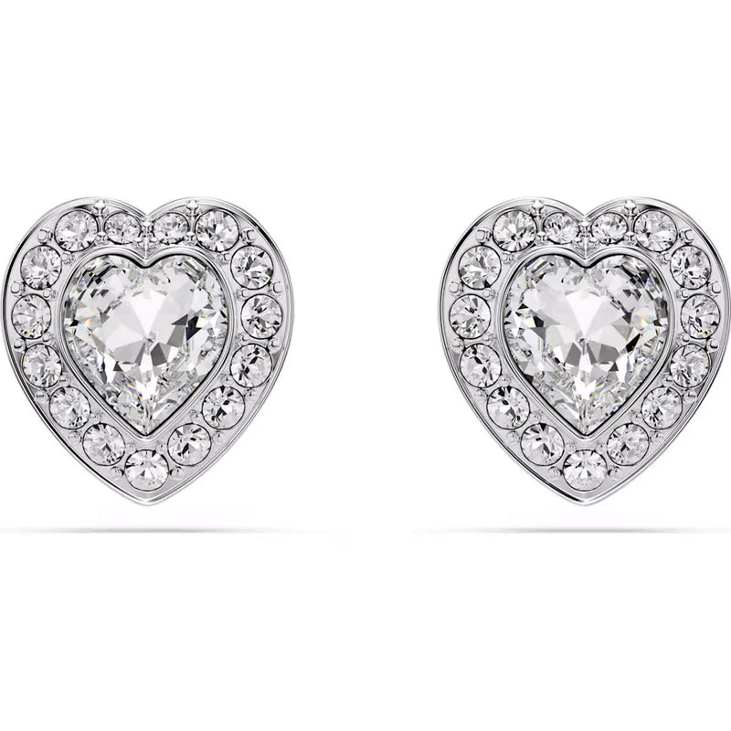 Swarovski x Ariana Grande Capsule Angelic Earrings, White, Rhodium Plated