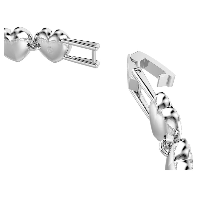 Swarovski x Ariana Grande Capsule Angelic Bracelet, White, Rhodium Plated, Medium