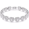 Swarovski x Ariana Grande Capsule Angelic Bracelet, White, Rhodium Plated, Medium