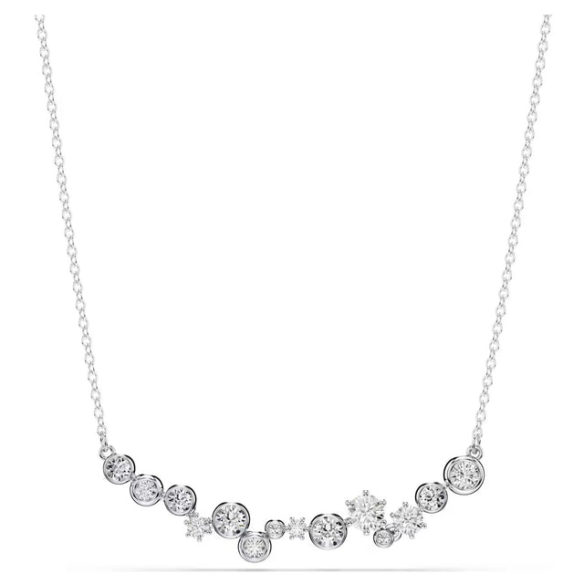 Swarovski Constella necklace, Mixed cuts, White, Rhodium plated