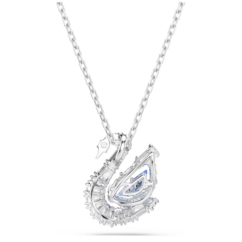 Swarovski Swan pendant, Mixed cuts, Swan, Blue
