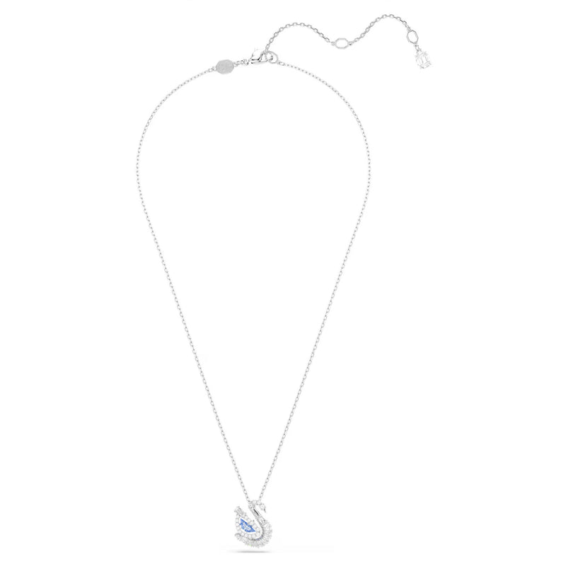 Swarovski Swan pendant, Mixed cuts, Swan, Blue