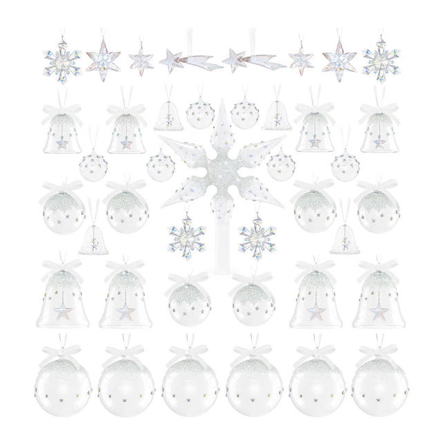 Swarovski Holiday Magic Classics 40 Piece Tree Decoration Ornament Set