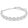 Swarovski Una Chain Choker, Round Cut, White, Rhodium plated