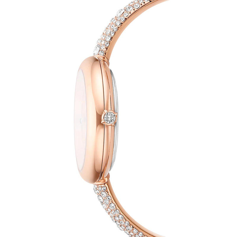 Swarovski Sublima bangle watch, Swiss Made, Metal bracelet, Rose gold tone, Rose gold-tone finish